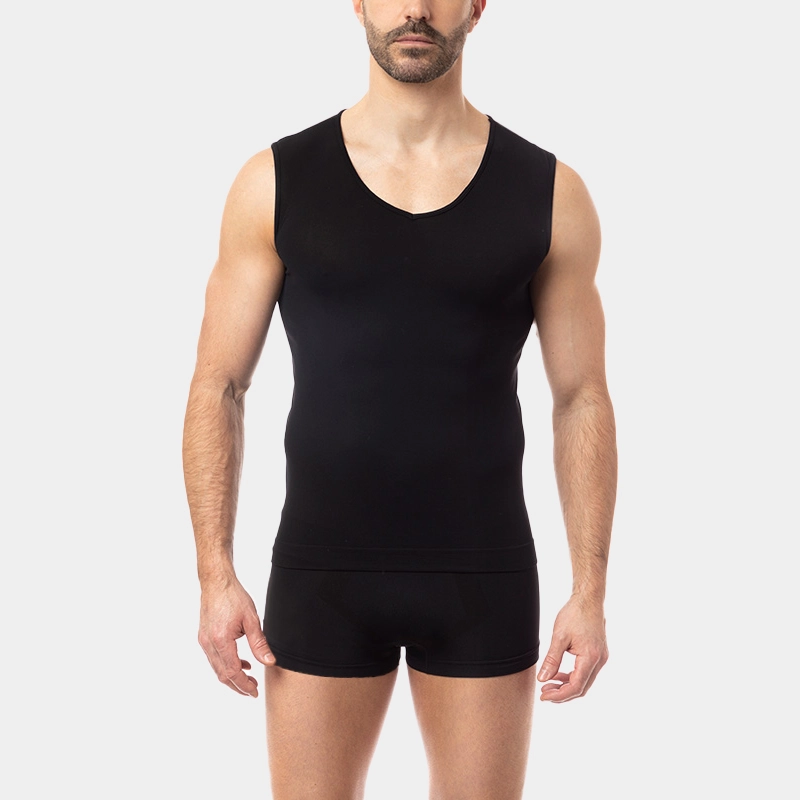 Maillots De Corps Homme Col V – Coton Peigné, Extra-long, Sans étiquette, Certifié Oeko-Tex, Lot 1 à 5